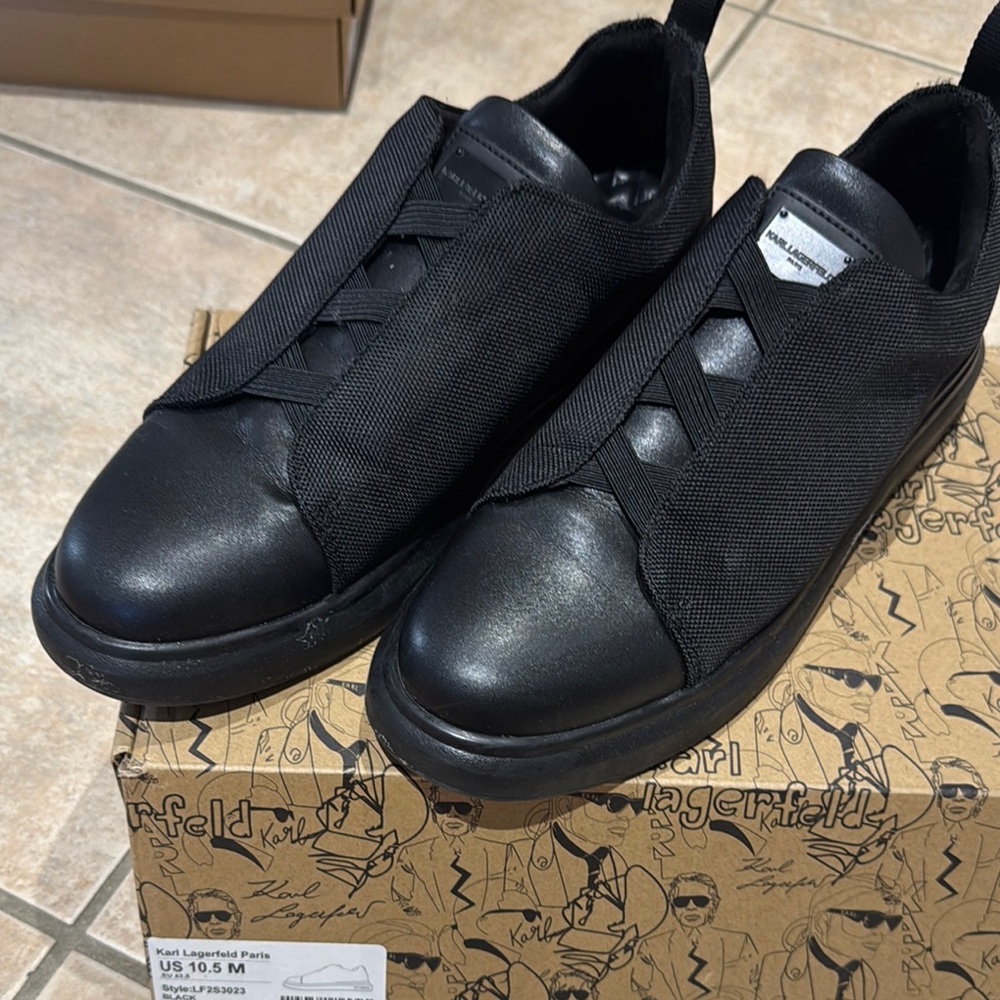 Karl Lagerfeld Black Men's Shoes